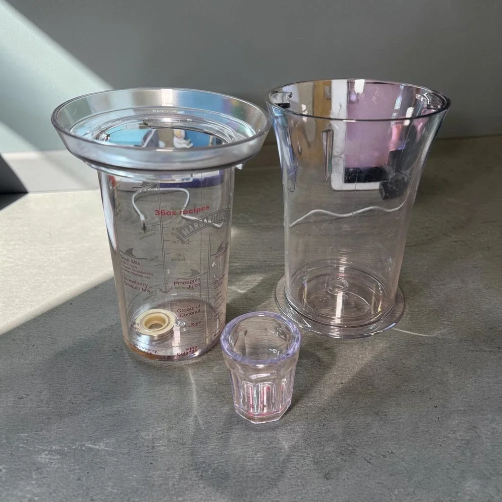 MARGARITAVILLE Frozen Concoction Maker Recipe 2Pc Cup Replacement Part with Shot